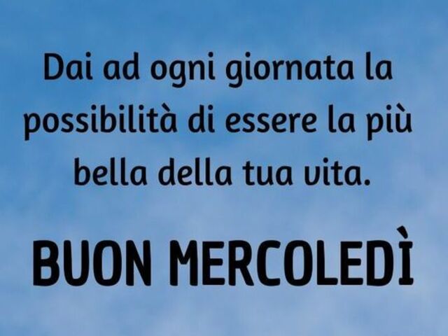 felice mercoledì