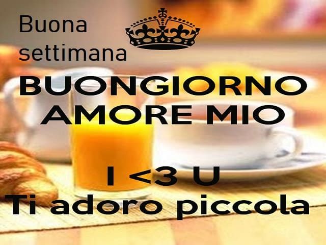 foto buongiorno amore