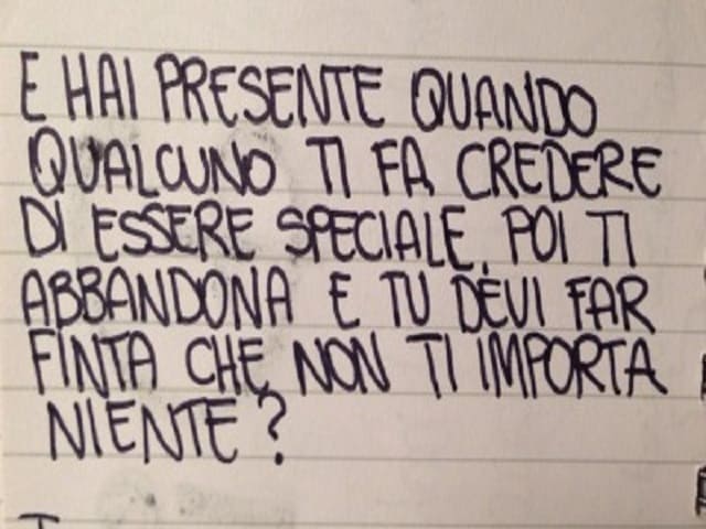 frasi sull'abbandono delle persone