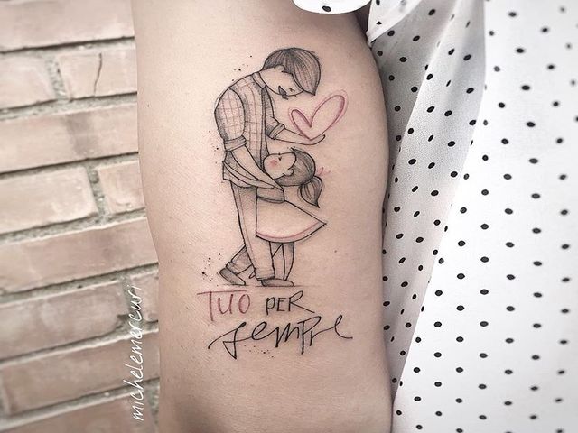 immagini tatuaggi padre figlia 