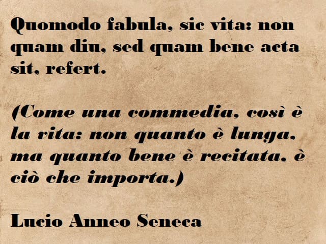 frasi di seneca in latino