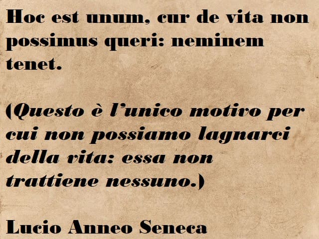 frasi di seneca in latino