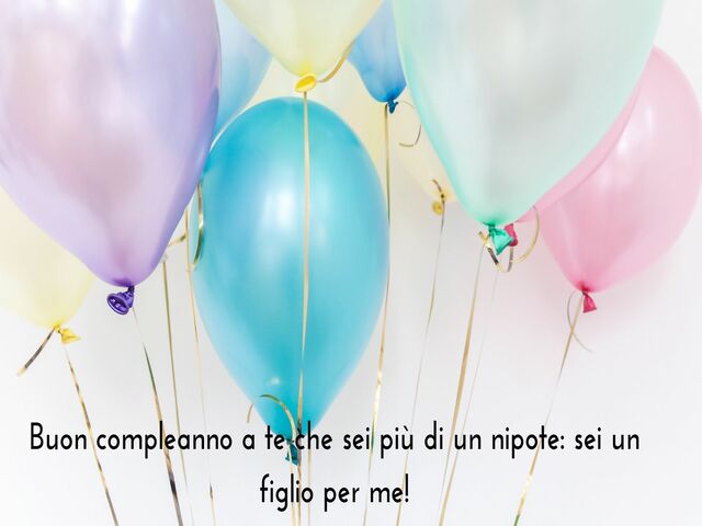 auguri di compleanno nipote 