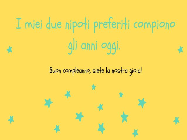 frasi buon compleanno nipote 