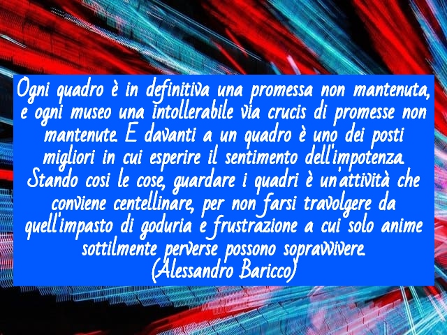 frasi e immagini baricco