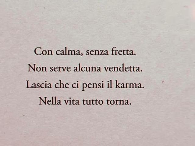 frasi karma tutto torna