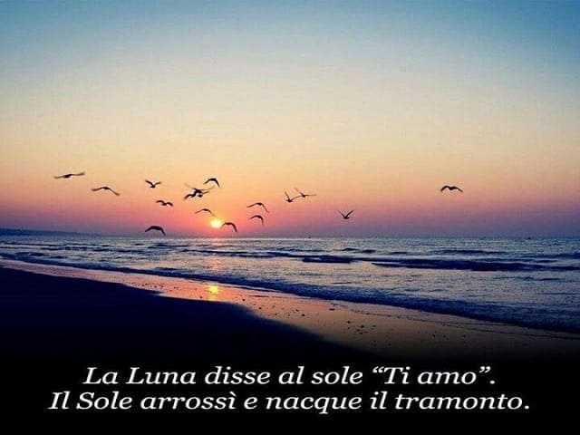 frasi sul tramonto e amore