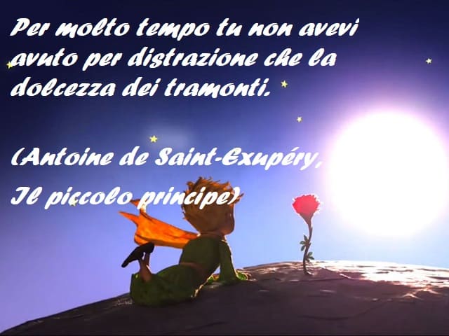 frasi sul tramonto piccolo principe