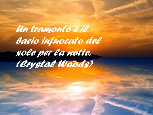 tramonto frasi