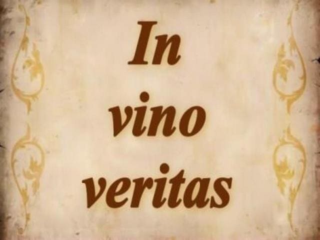 In vino veritas frasi